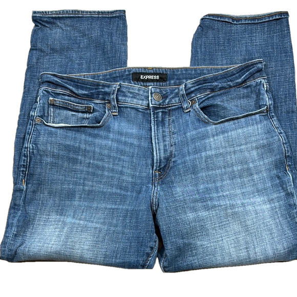 Express Blue Denim Jeans Size 34x30 - Picture 1 of 7